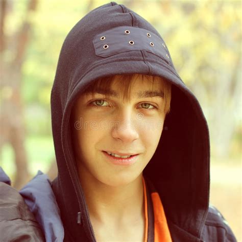 Teenage Boy Portrait Stock Photo Image Of Forest Casual 44063948