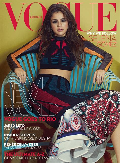 First Look Selena Gomez Covers Vogue Australias September 2016 Issue