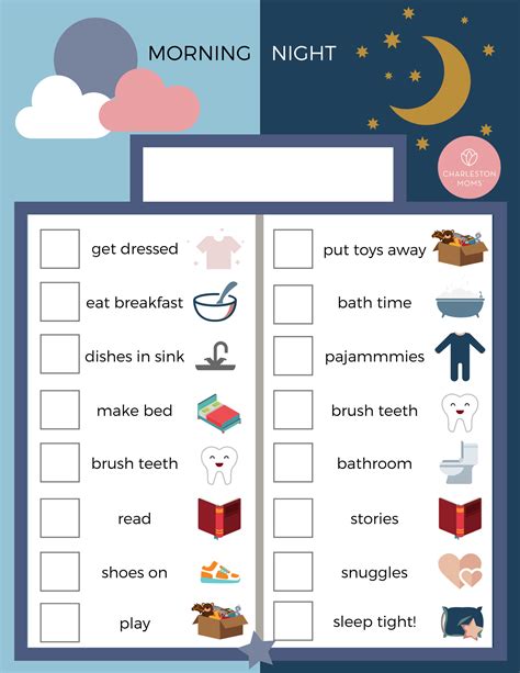 Free Printable Daily Routine Chart