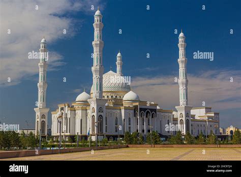 Hazrat Sultan Mosque In Astana Now Nur Sultan Capital Of Kazakhstan