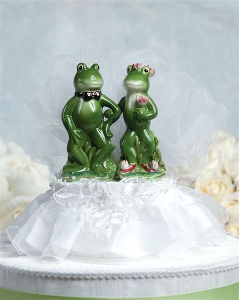 The most common cute wedding cake topper material is paper. Frog Prince Wedding Cake Topper $34.95 | WEDDING CAKES 3 ...