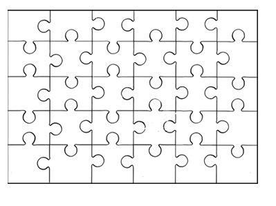 Printable Jigsaw Puzzle Template