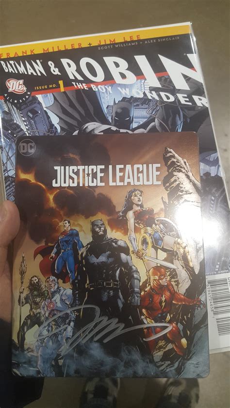 Merch Justice League Steelbook Signed By Jim Lee Dccinematic