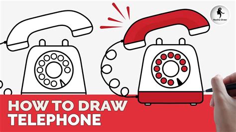 How To Draw Telephone Easy Youtube