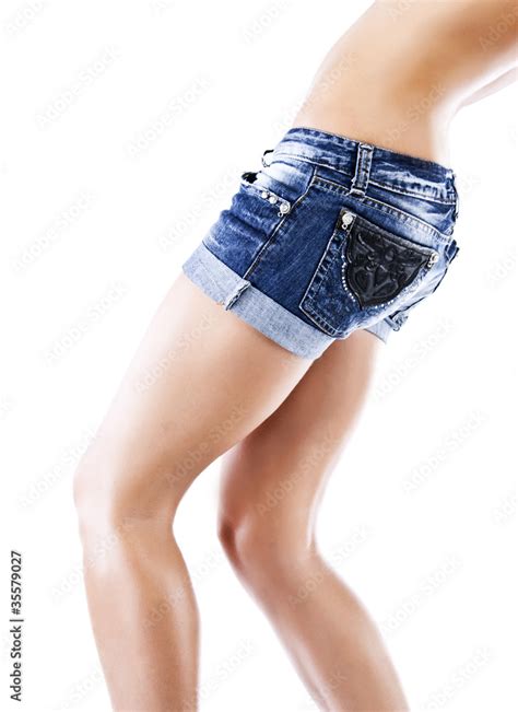 Sexy Woman Body In Jean Shorts Stock Photo Adobe Stock