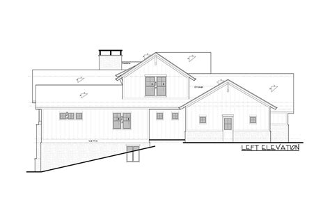 New American Mountain House Plan With Vaulted Ceiling And Walk Out
