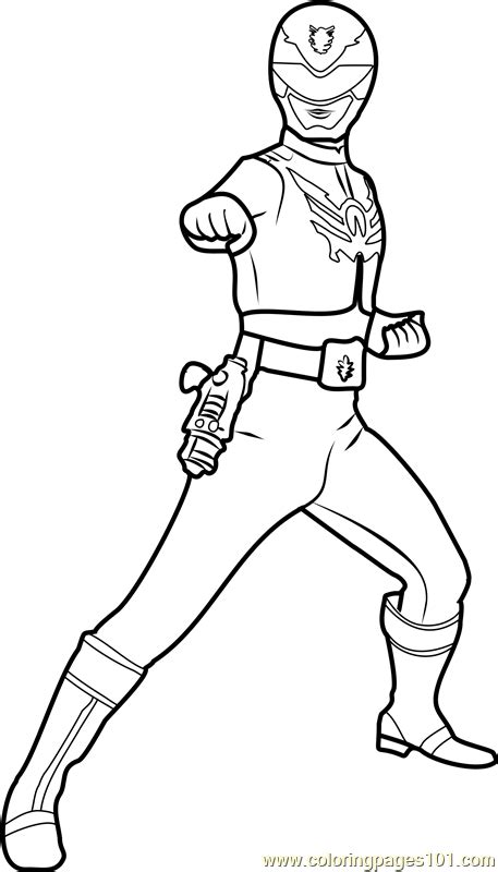 Power Ranger Red Coloring Page For Kids Free Power Rangers Printable