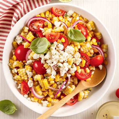 Salade De Maïs Tomates Et Feta 5 Ingredients 15 Minutes