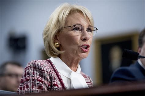 the single most telling sentence betsy devos said to congress this week the washington post