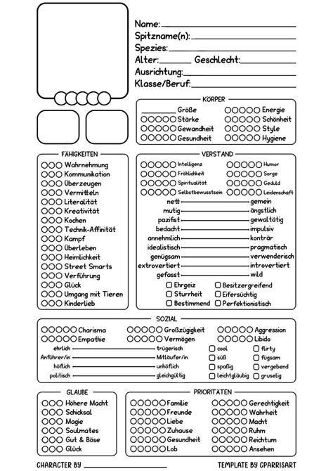 Casey On Twitter I Made A Character Sheet Template Using Elements
