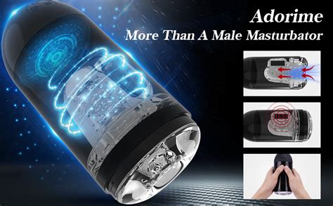 Male Masturbators Cup With Powerful Oral Suction Adorime Automatic Electric Realistic Mele