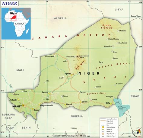 Political Map Of Niger