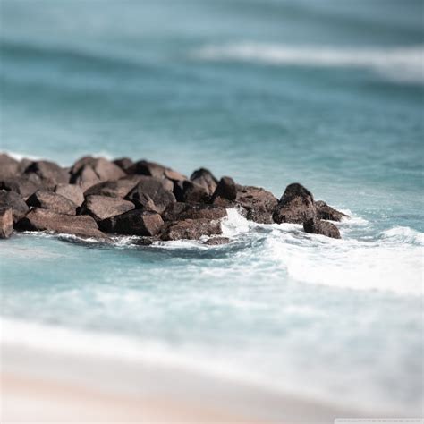 Beach Tilt Shift Ultra Hd Desktop Background Wallpaper For 4k Uhd Tv