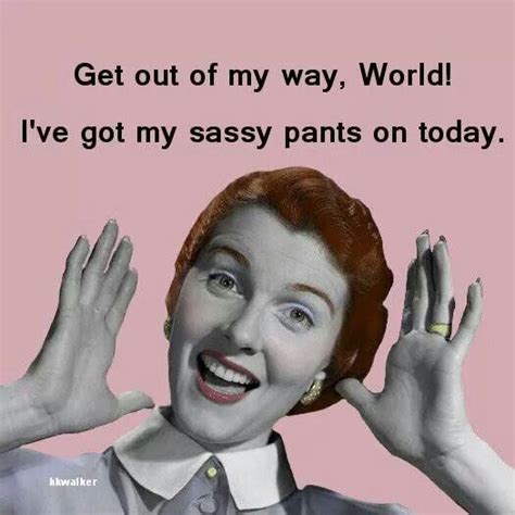 Sassy Pants Funny Quotes Sassy Pants Retro Humor