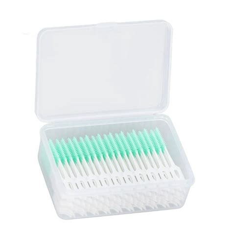 160pcs Interdental Brush Disposable Soft Cleaning Floss Toothpicks For