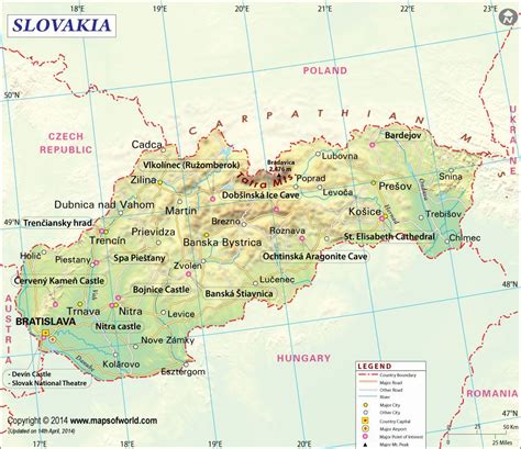 From simple political maps to detailed map of slovakia. Cities Map of Slovakia. Slovakia has several tourist draws ...