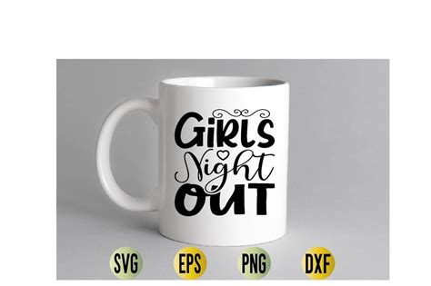 girls night out svg design graphic by rashedul design store · creative fabrica