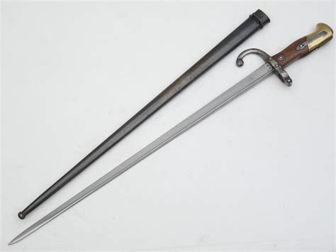 French Gras M1874 Bayonet And Scabbard 1876 Dated Matching Serial
