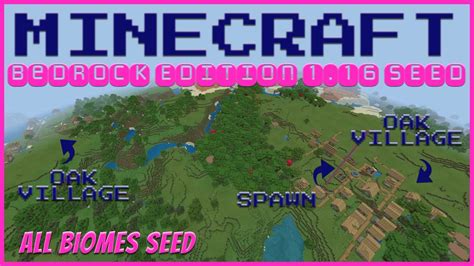 There are millions of seeds out there, so it can be pretty hard to. Minecraft Bedrock 1.16 All Biomes Seed AUG 2020 - Seed ...