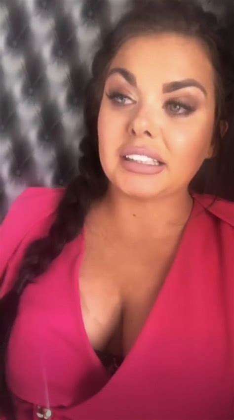 Scarlett Moffatt Shows Off Cleavage And A Cheeky Hint Of Leopard Print