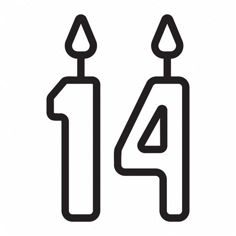 Candle Number Party Flame Celebration Fire Icon Download On