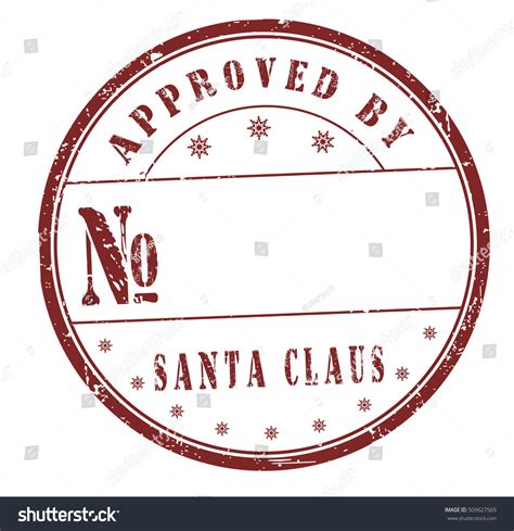 Approved By Santa Claus Grunge Rubber Stock Vector Royalty Free
