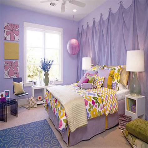 Purple Bedroom For Kids Small Home Plane