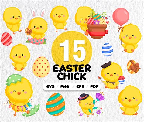 Chick Svgeaster Svg Easter Chick Svg Baby Chick Svgchick Etsy