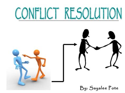 You may need to mediate a dispute between two members of your department. Conflict Resolution