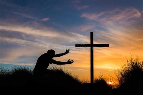 130 Man Kneeling Cross Jesus Christ Photos Free And Royalty Free Stock