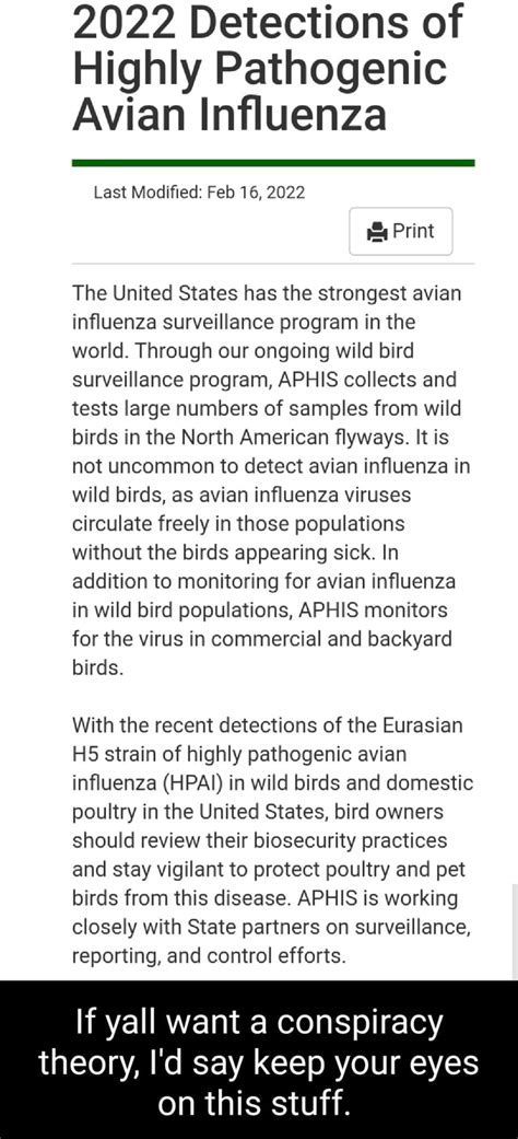 2022 Detections Of Highly Pathogenic Avian Influenza Last Modified Feb 16 2022 Print The