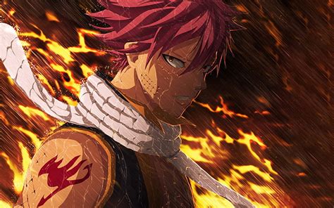 Hd Wallpaper Anime Fairy Tail Natsu Dragneel Wallpaper Flare