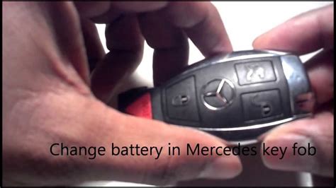 How to change mercedes benz remote key battery trick to open it! change battery in mercedes key fob - YouTube