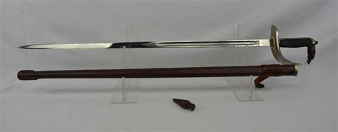 1897 Pattern Infantry Officers Sword With Leather Scabbard In Great