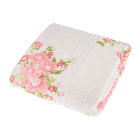 This collection offers two patterns for the price of one with. Rose Floral Printed 100% Cotton Face, Hand, Bath Towel ...