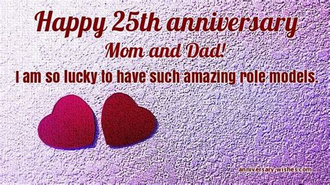 25th Wedding Anniversary Wishes Anniversary Wishes For Parents