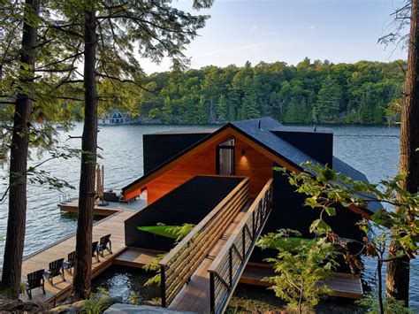 Cozy Boathouse In Muskoka With A Modern Twist Idesignarch Interior