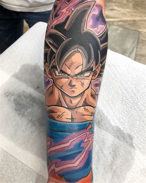 Dendeplanetnamek Dragon Ball Z Goku Ultra Instinct Tattoo Image