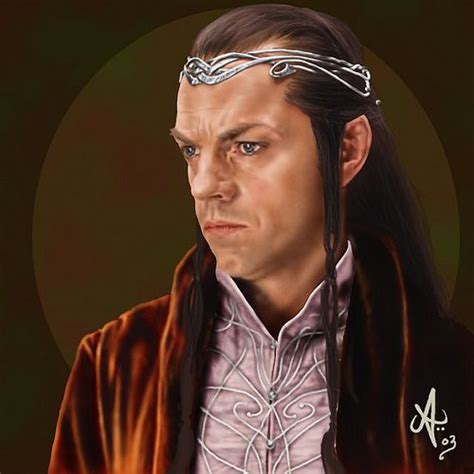 Elrond Pixie Ears Digital Portrait Lord Of The Rings