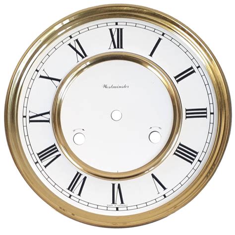 Round Dial For 241 Clock Movement With Feet Clockworks Clockworks