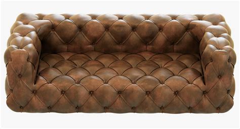Best bang for the buck: Restoration Hardware Soho Tufted Leather Sofa 3D Model MAX OBJ 3DS FBX MTL | CGTrader.com