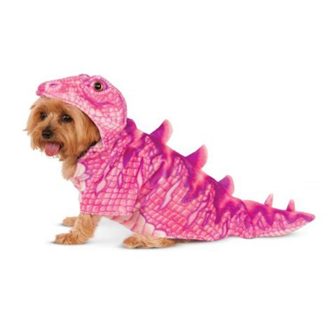 Dino Dog Hoodie Costume Pink Baxterboo