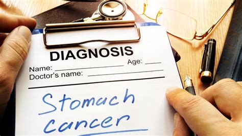 He has recently been diagnosed with intestinal cancer where his stomach is filling up with fluids. Early warning signs of stomach cancer | WEAR