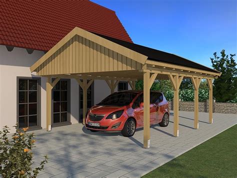 Der theoretische aufbau des solarwatt carport system. Prikker Carport Satteldach KDI 500 x 600cm - Einzelcarport ...