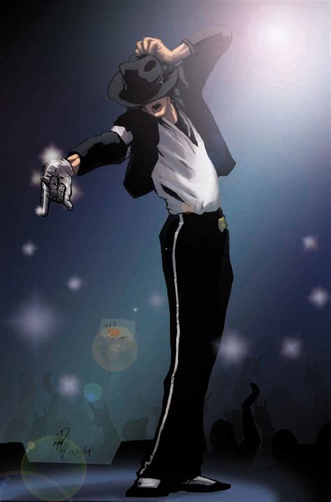 Michael Jackson Billie Jean Anime Amo Pintura Foto Arte Jackson