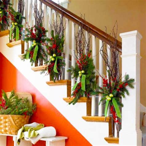 33 Christmas Decorating Ideas For Festive Staircase Designs