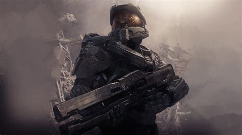 Wallpaper Video Games Artwork Soldier Master Chief Xbox One Halo