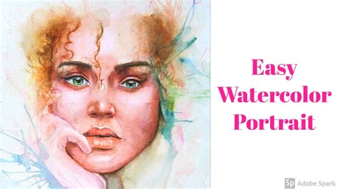 Easy Watercolor Portrait For Beginners Watercolor Portrait Youtube