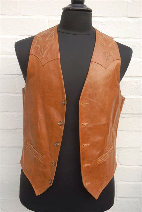 Vintage 60s 70s Scullys Leatherwear California Etsy Leather
