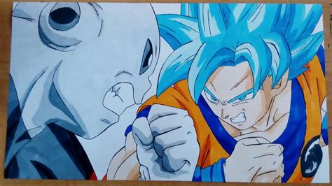 Hey guys, here's a drawing i did for a friend of mine. Speed Drawing - Jiren vs Goku Super Saiyan Blue (Dragon ...
